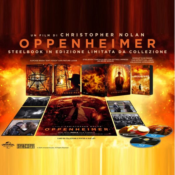 OPPENHEIMER - Collector’s Edition (4K Ultra HD + 2 Blu-Ray Disc - SteelBook)