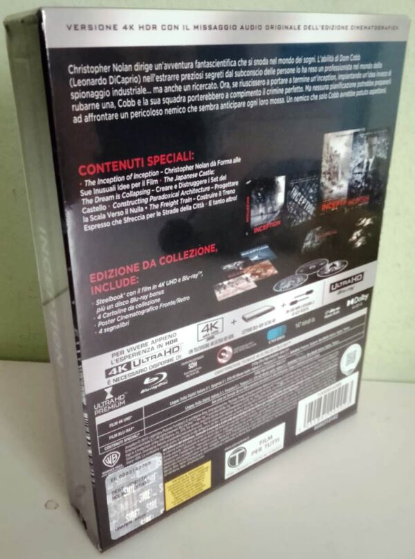 INCEPTION - Ultimate Collector’s Edition UCE (4K Ultra HD + 2 Blu-Ray Disc - Steelbook) - immagine 3