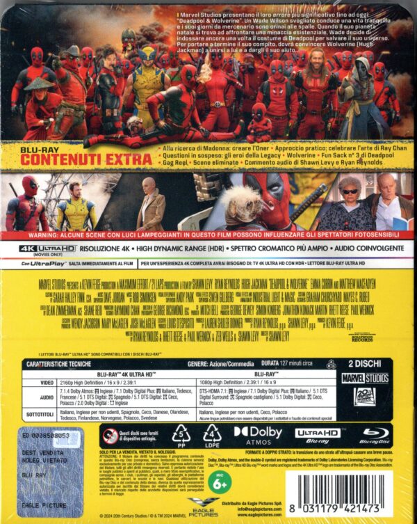 DEADPOOL Collection (4K Ultra HD + 4 Blu-Ray Disc) - immagine 5