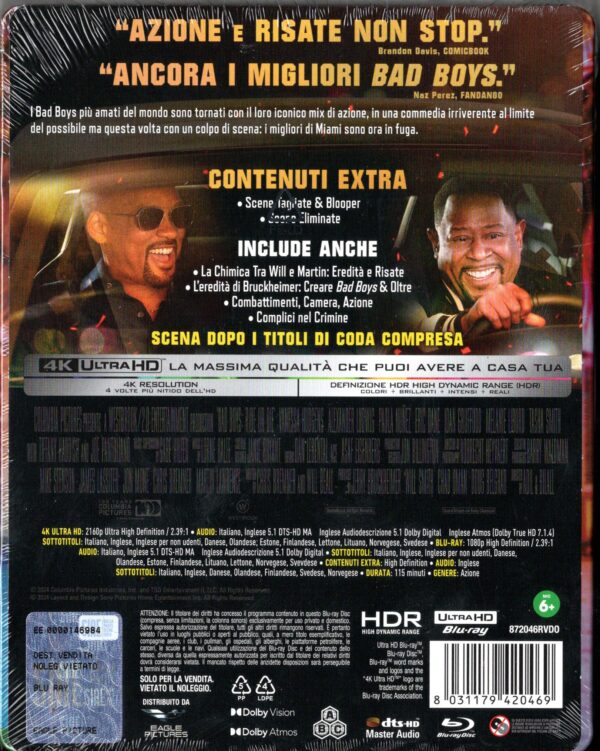 BAD BOYS - Ride Or Die (4K Ultra HD + Blu-Ray Disc - SteelBook) - immagine 4