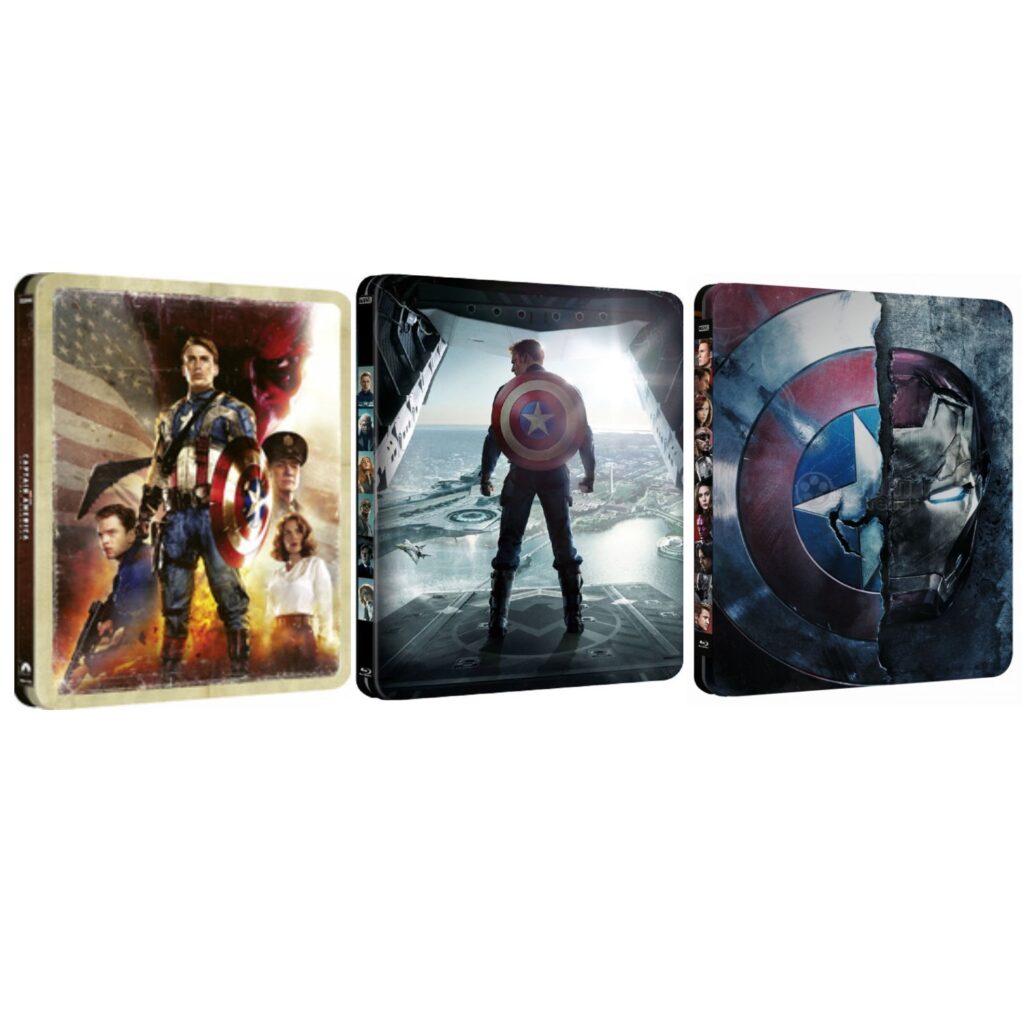 CAPTAIN AMERICA Trilogia ( 4K Ultra HD + 5 Blu-Ray Disc)