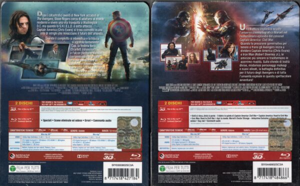 CAPTAIN AMERICA Trilogia ( 4K Ultra HD + 5 Blu-Ray Disc) - immagine 5