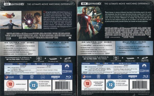 IRON MAN Trilogia (3 4K Ultra HD + 3 Blu-Ray Disc) - immagine 4