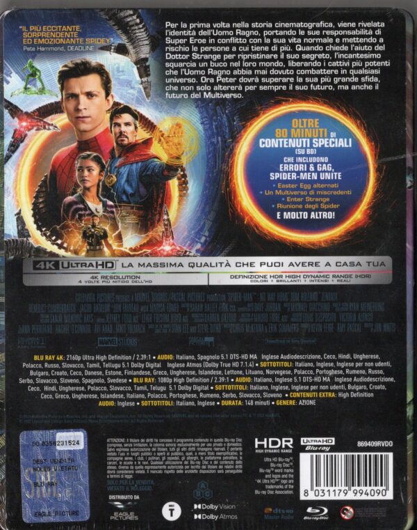 SPIDER-MAN Trilogia (2 4K Ultra HD + 4 Blu-Ray Disc) - immagine 5